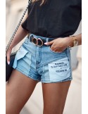 Denim shorts with decorative pockets 26250 - Online store - Boutique